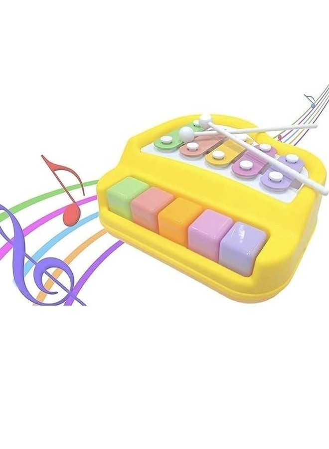 TEMSON Piano and Xylophone Toy with Colorful Keys & 2 Mallets for Kids (Assorted ) - Image 1